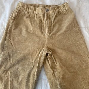 Brandy Melville tan corduroy pants
